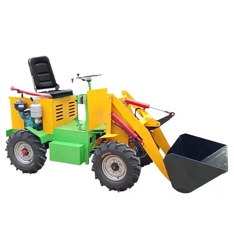 山东小型电动铲车装载机养殖农用抓木机建筑工地用推土机图片