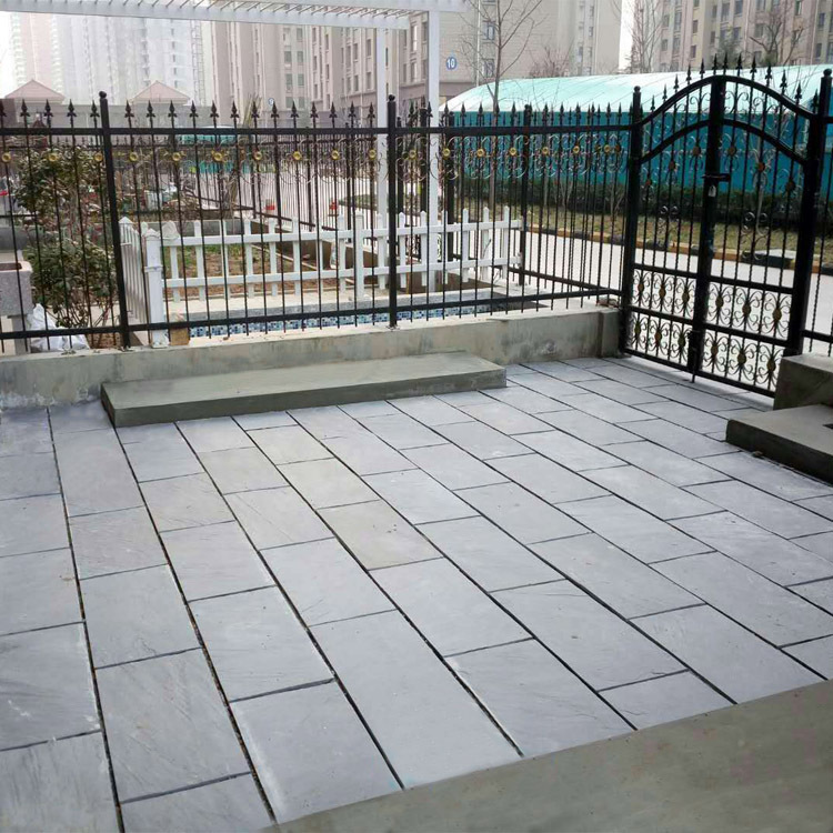 四川锈色青石板定制 自然面青石板定做 庭院天然青石板厂家销售