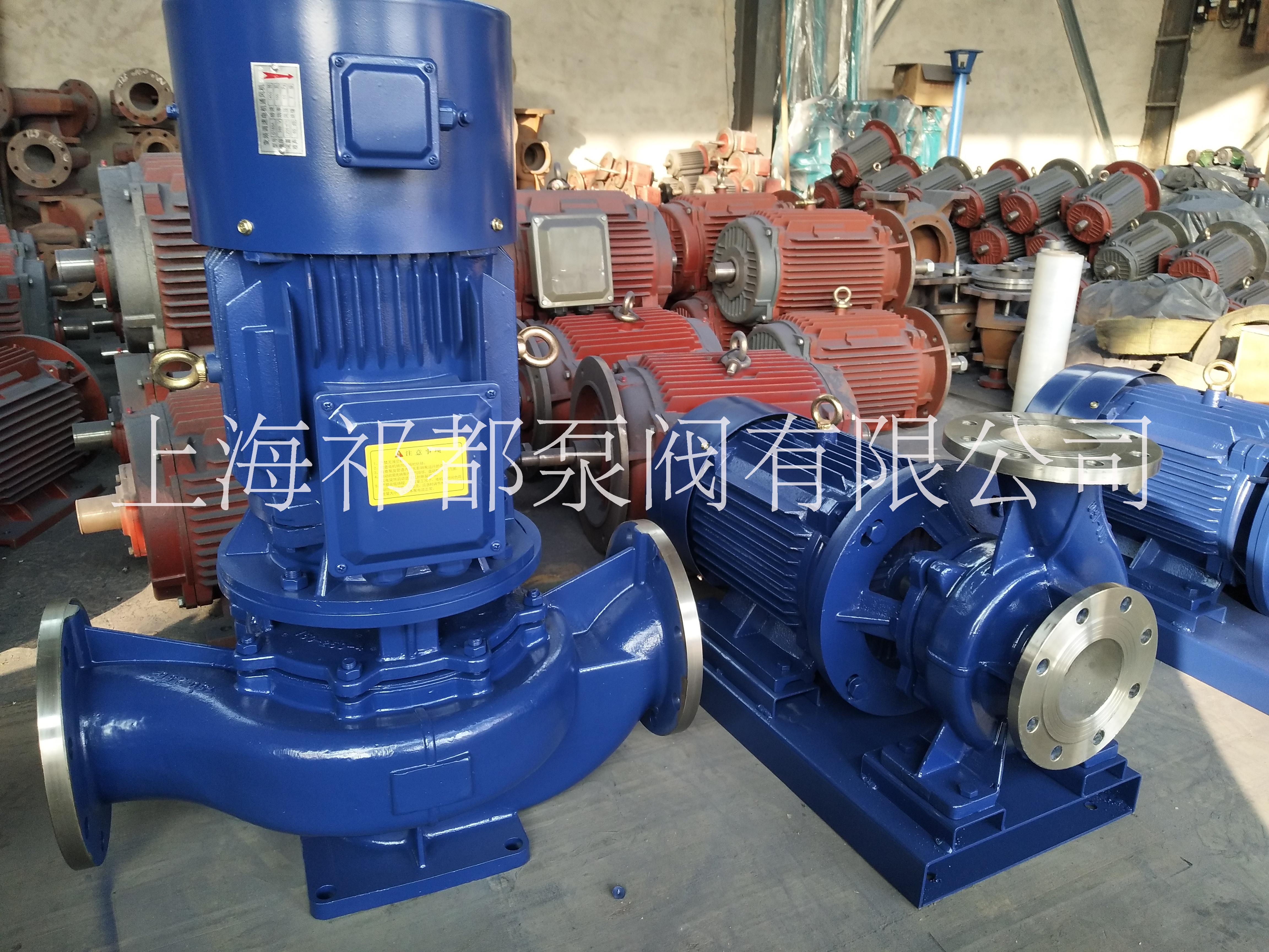空调泵厂家冷热水循环泵立式管道离心泵增压管道泵ISG50-250图片