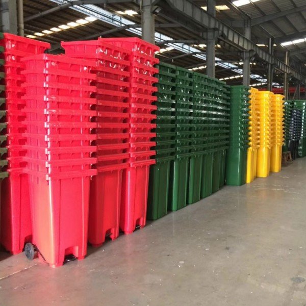 麟祥厂家供应 240升分类垃圾桶 深圳环卫垃圾桶 户外室内垃圾分类垃圾桶 户外垃圾桶