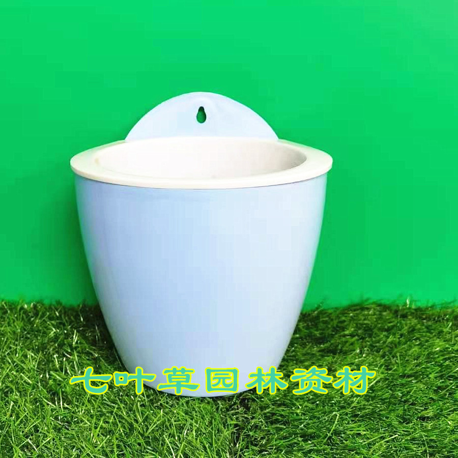 河南简约中式全新树脂塑料小绿植家用自动吸水懒人花盆批发价格