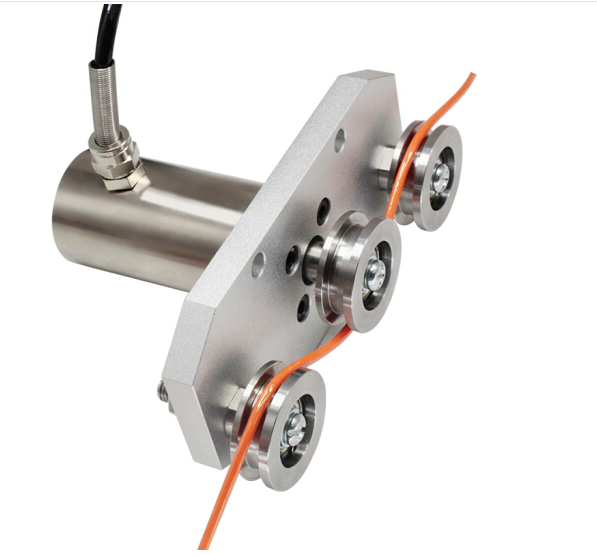 三滑轮张力传感器WY-ZHL18不锈钢导轮加铝座安装板测量精度高