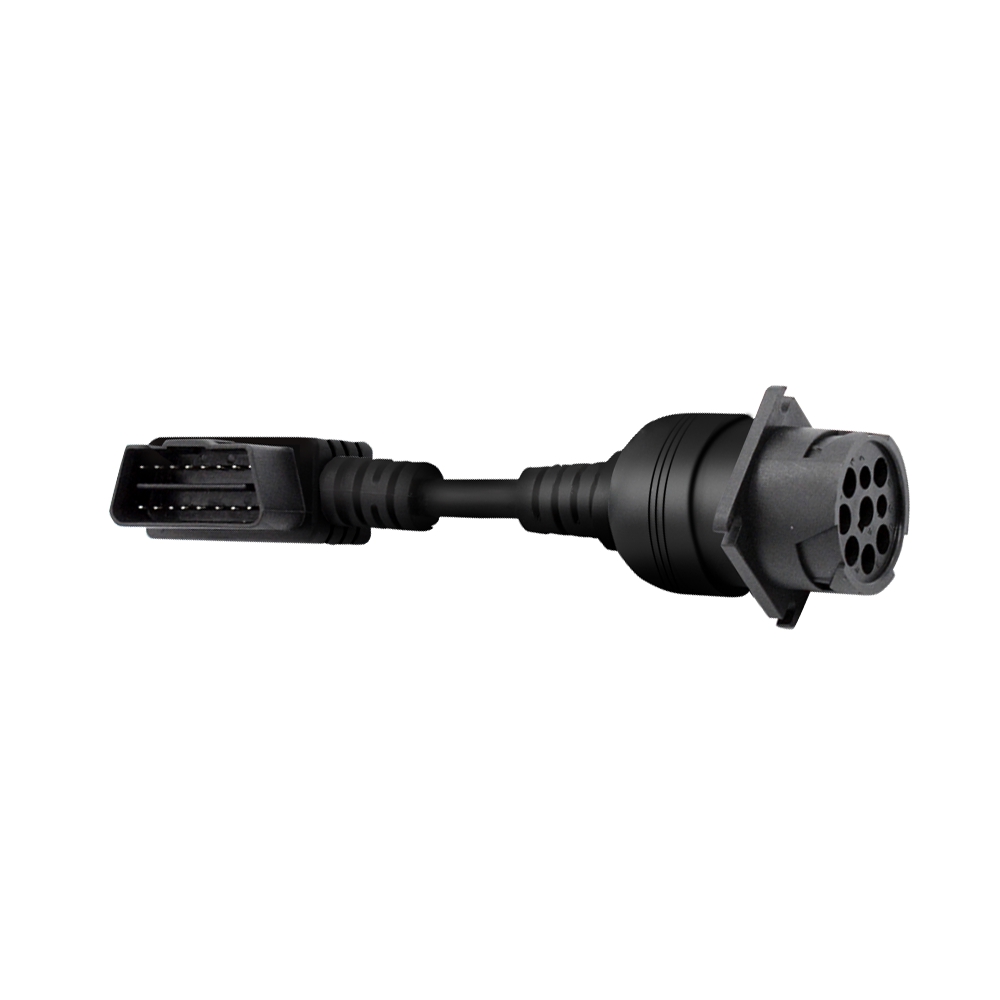 黑色耐久性J 1708电缆9针至6针5m欧姆敏感绝缘电阻