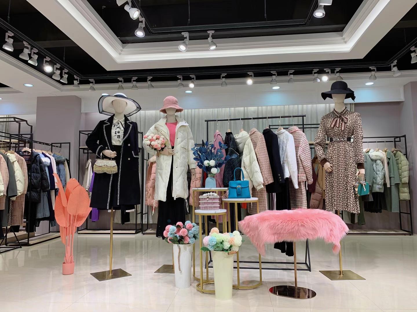 香港大 牌欧丝蒂雅文2021冬装品牌折扣女装货源供应链