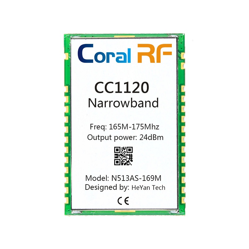 CC1120大功率远距离 低功耗窄带 组网 iot 串口模块 433mhz N513AS-433M