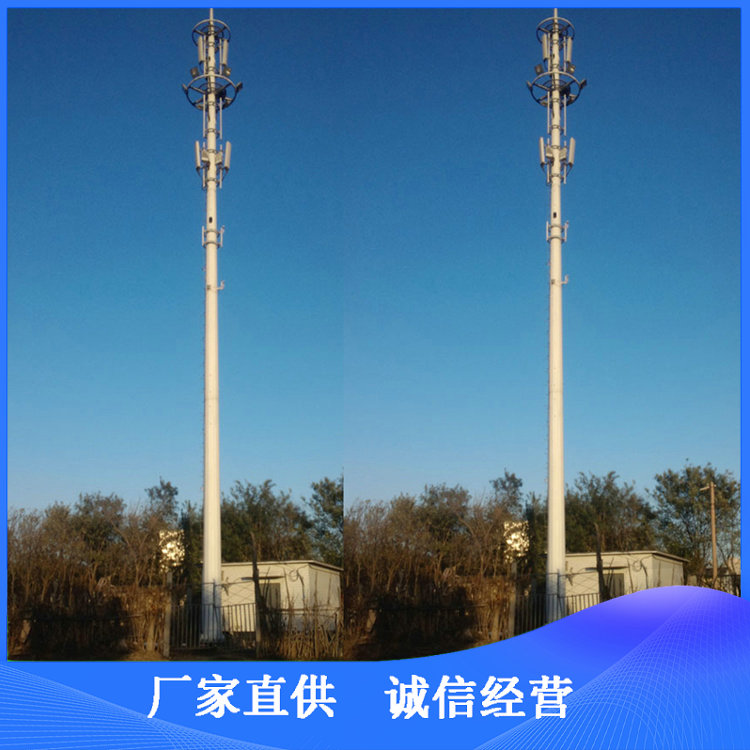 基站信号塔 移动信号发射塔 40米 42米 规格可定制 蓬泽供应