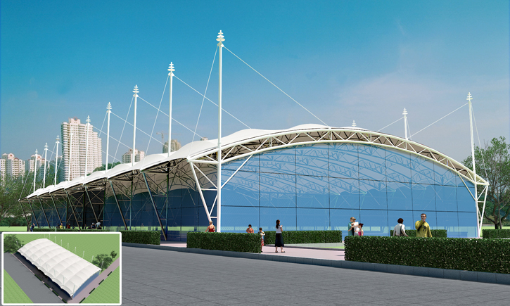 北京膜结构雨棚-15年免费维护-免费设计-质量可靠