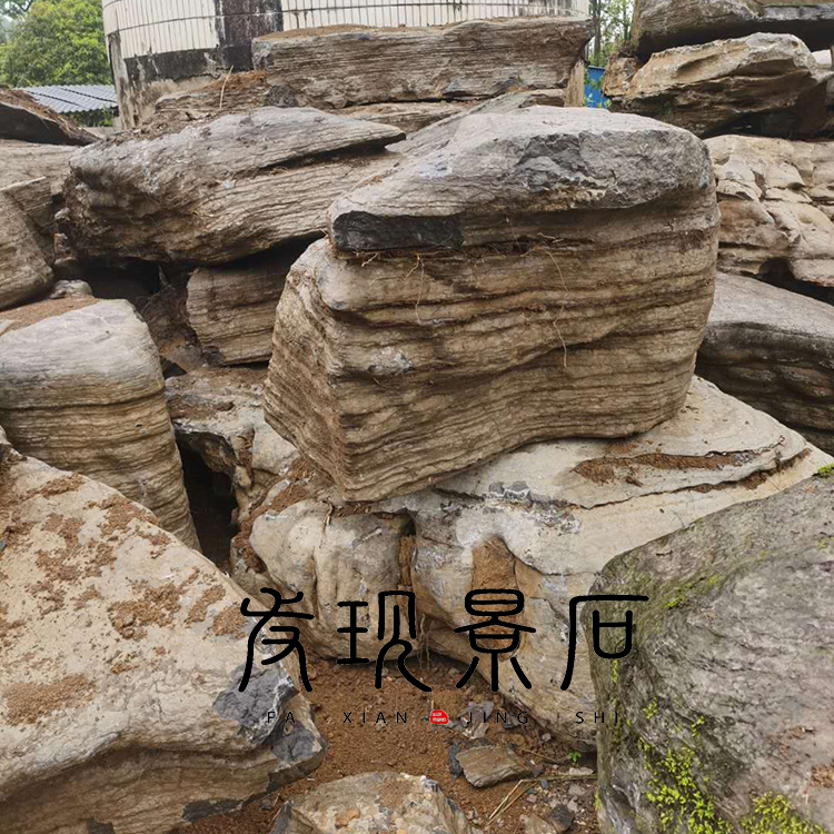浙江园林风景石 天然龟纹石千层石批发