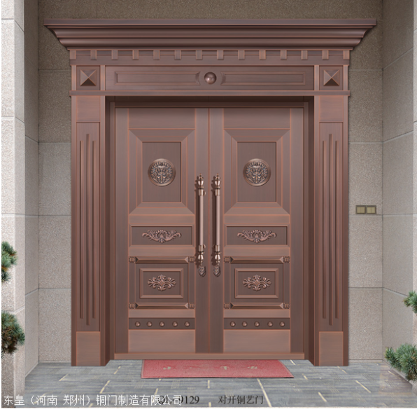 河南东皇铜门优点分析，铜门推荐 别墅铜门定做  紫铜大门定做 玻璃铜门价格