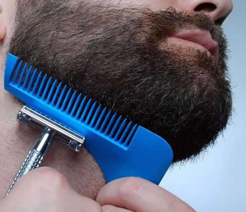 跨境电商 现货1号胡子造型模板梳 直角梳 Beard Tool 促销礼品