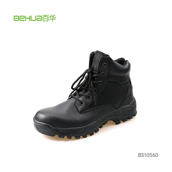 厂家货源BS10560新款高帮防砸防穿刺工作劳保防护鞋 轻便保暖PU底安全鞋