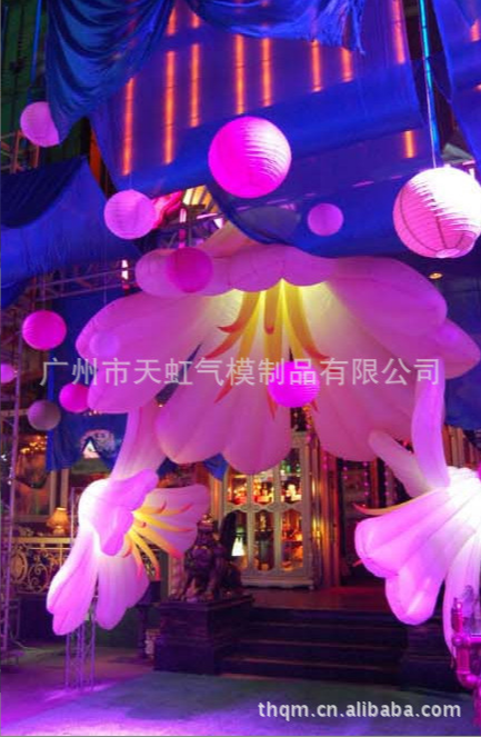 佛山LED充气花 婚礼舞台装饰价格 LED灯柱.LED球图片