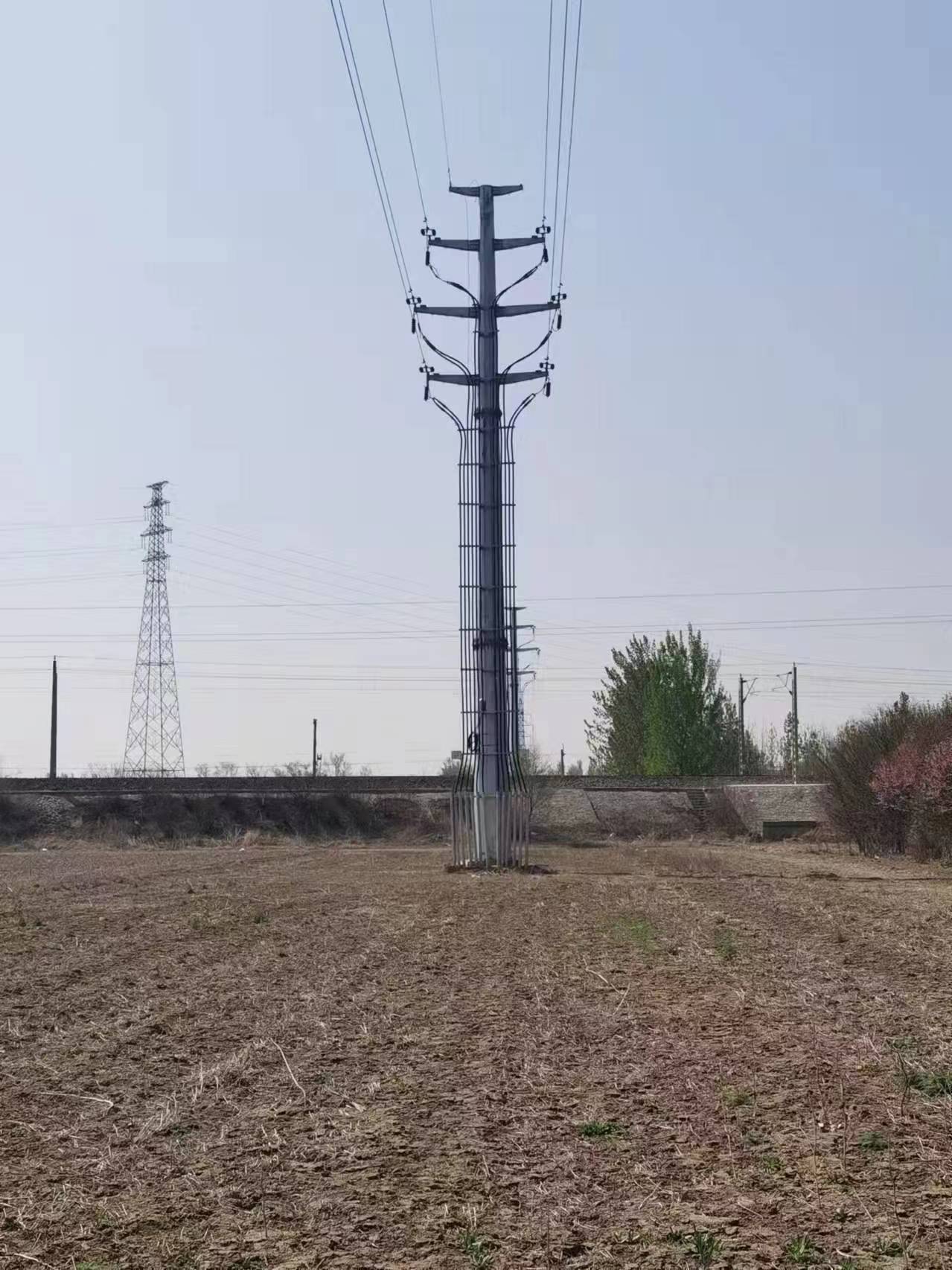 渭南 电力钢管塔 钢杆批发