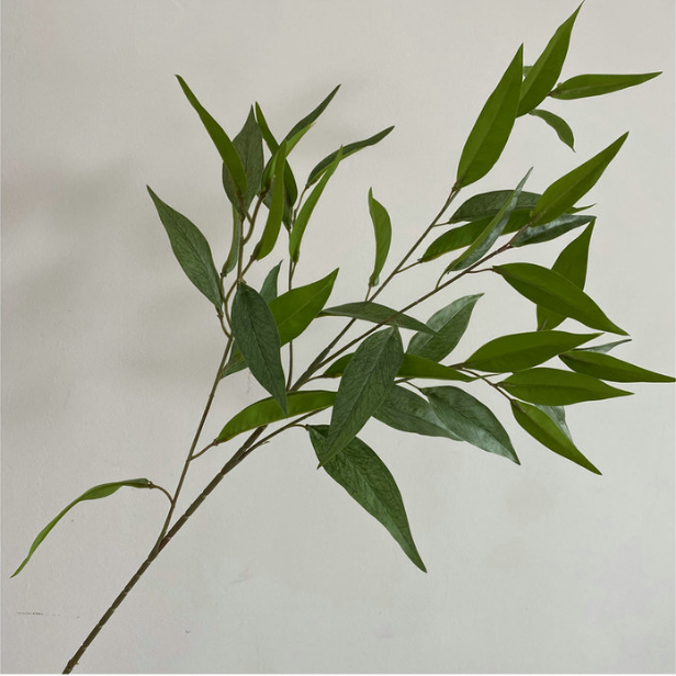 天津ins风室内客厅短支法国牡丹叶假绿植 3D仿真百合竹落地植物盆栽图片