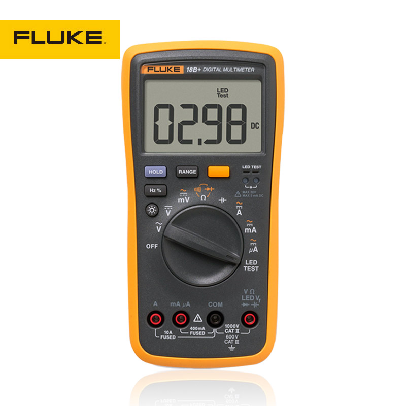 Fluke福禄克数字万用表15B+全自动多功能便携电工表
