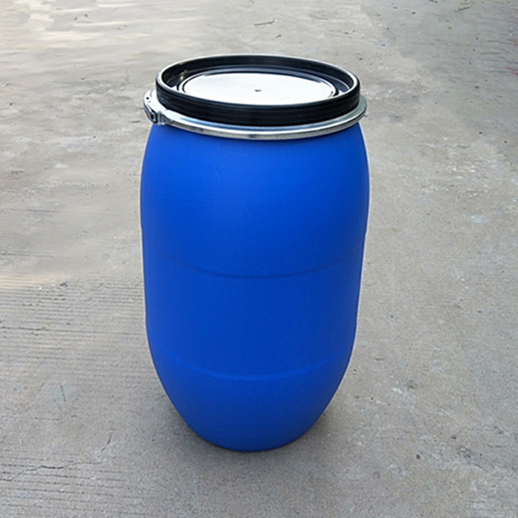 125L塑料桶蓝色125升抱箍桶