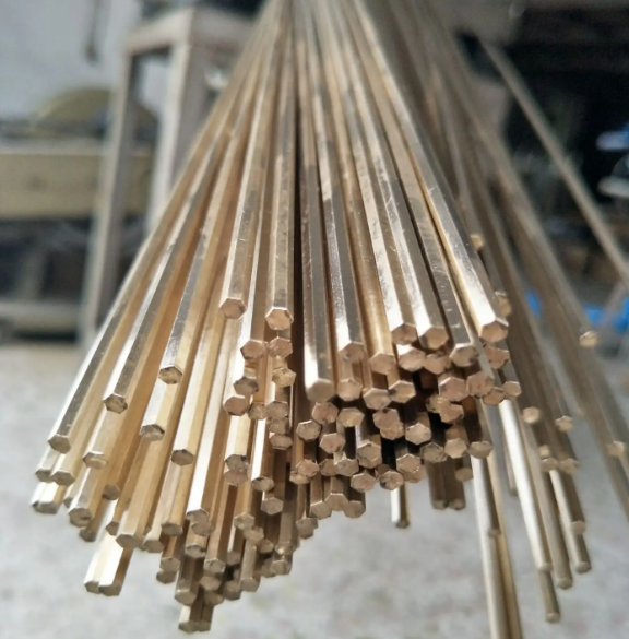 杭州供应黄铜棒园棒方棒六角铜棒环保铜棒DIY铜棒图片