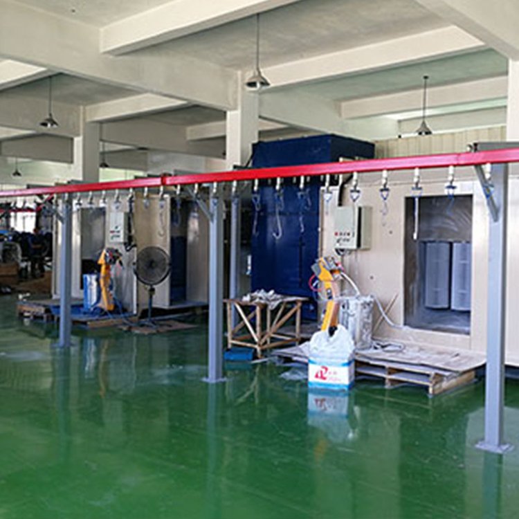 台州自动喷涂设备喷粉回收涂装流水线悬挂式喷塑生产线厂家供应图片