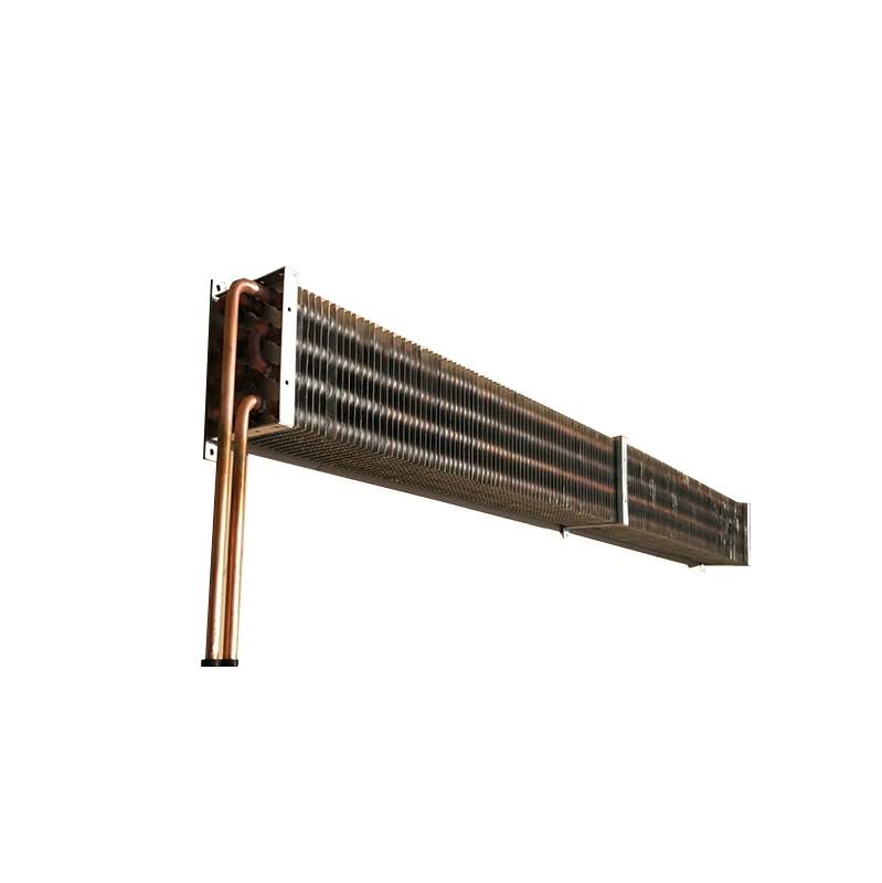 大同地区生产定制铜管鸭脖柜蒸发器风冷翅片冷凝器图片