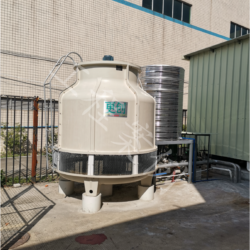 白云区工业冷却塔厂价销售 注塑机印刷机冷却水系统设计 管道安装图片