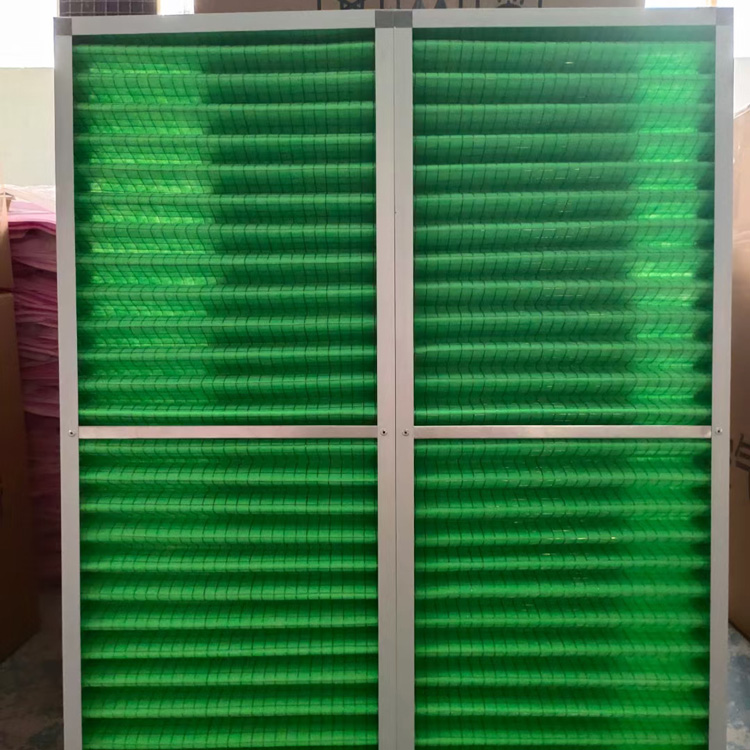 厂家G4板式初效过滤器过滤器可清洗 折叠式纸框初效过滤器 电子厂绿白棉板式过滤器