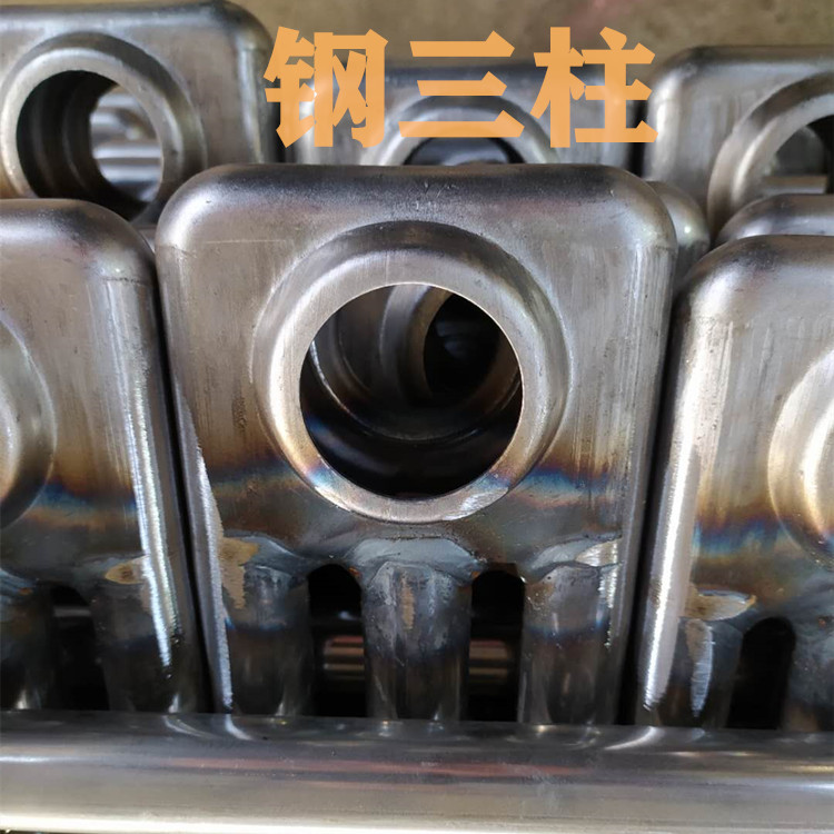 厂家供应GZY3-0.6/X-1.0钢制圆管三柱散热器 钢三柱暖气片 钢柱散热器