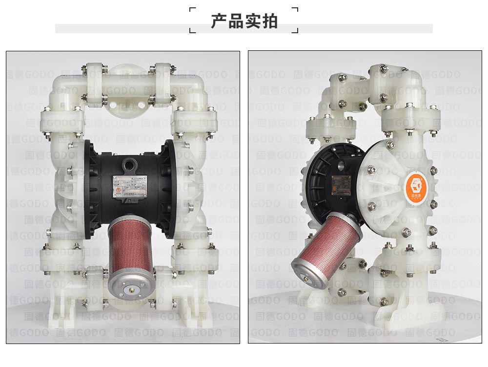固德牌隔膜泵BFQ-25STFF一寸塑料法兰连接耐腐蚀隔膜泵
