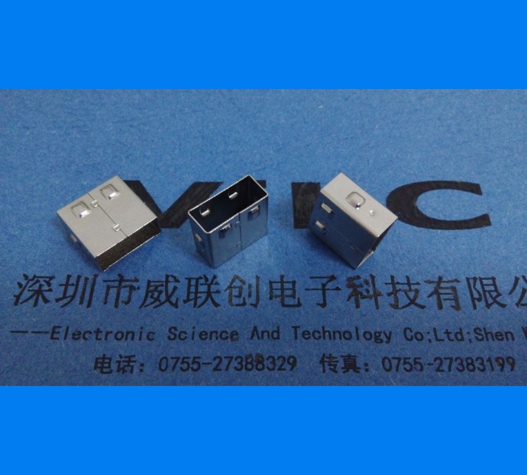 AF USB 焊线式 护套 铁壳铜壳（磷铜-青铜-不锈钢）