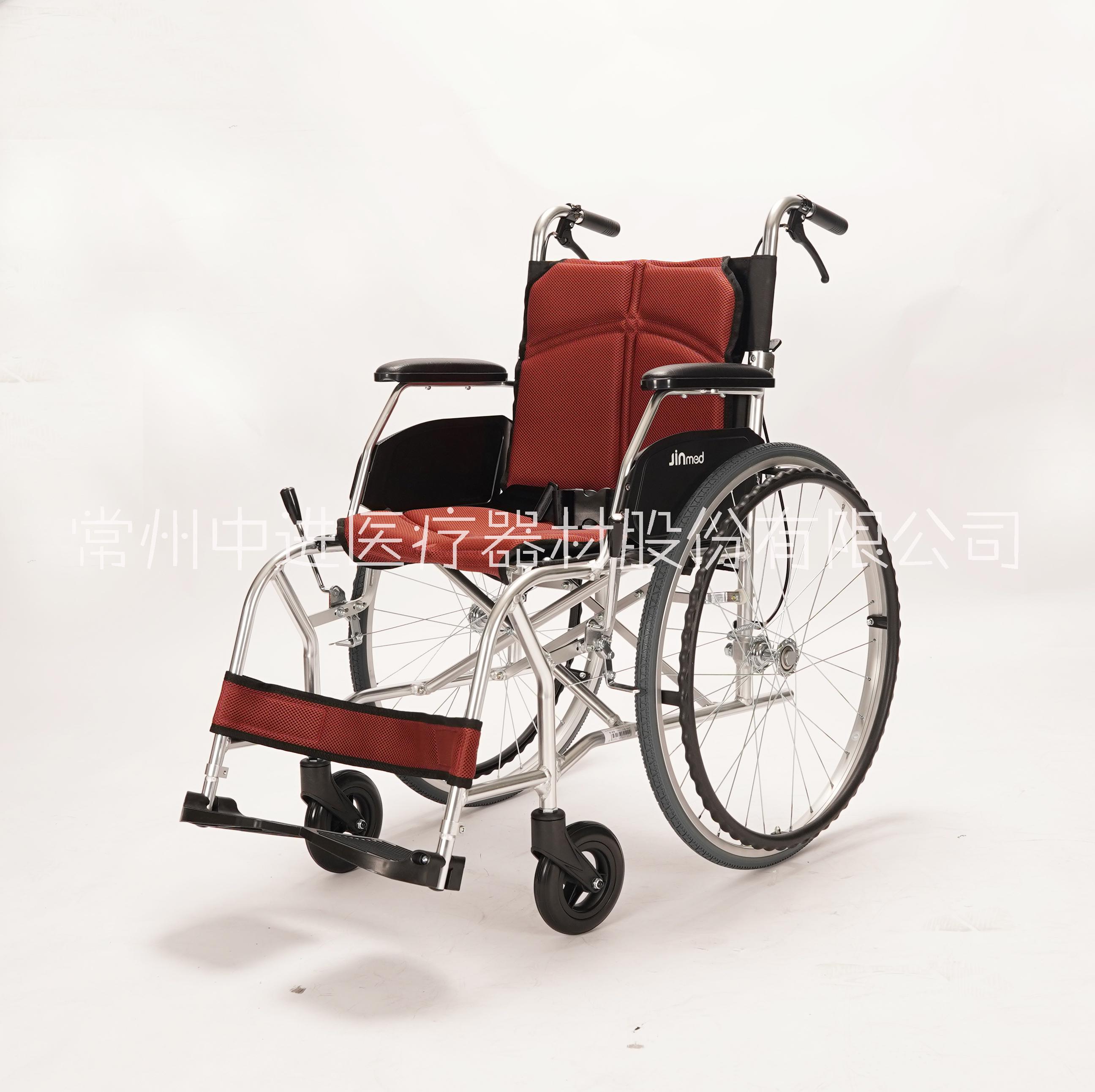 中进航钛铝合金轮椅车老年人助行轮椅车残疾人轮椅出口日本轮椅超轻便多功能轮椅定制