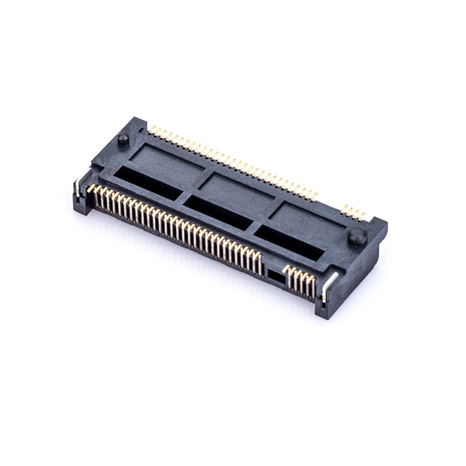 75PIN 0.5针间距 键M Key M.2插座 PCI-E连接器 固态硬盘插槽 高度3.2~8.5H