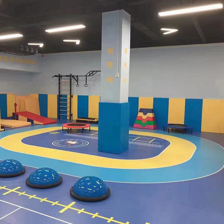 商场个性化定制pvc塑胶地板革幼儿园培训班健身房卷材免费设计