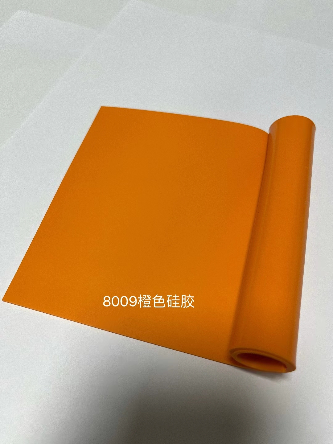 深圳橙色硅胶垫，坪山环保硅胶垫，定制模切硅胶垫图片