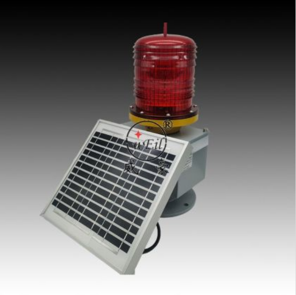 THD-122-LED太阳能长寿命航标灯 太阳能航空障碍灯 高楼闪光红色低光强警示信号航标灯