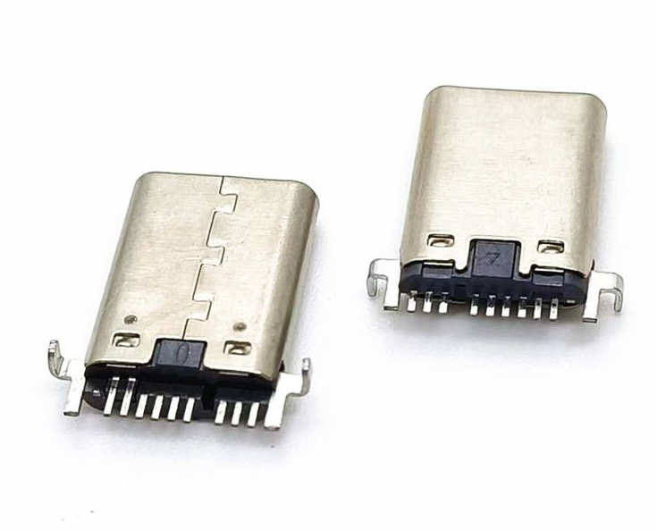 TYPE-C公头 9PIN沉板 后两脚沉板DIP 铆压 USB3.1 9P沉板USB3.1公座