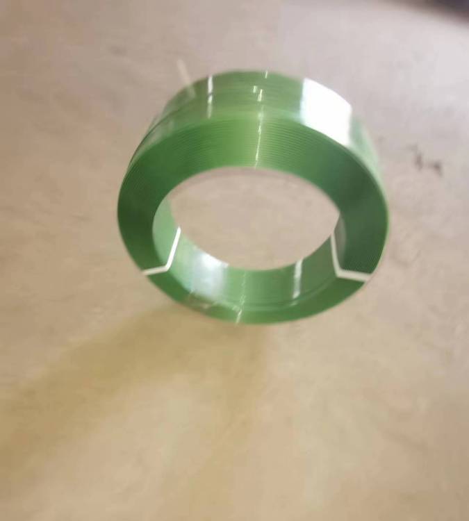 北京绿色半透明薄款捆扎带定制 北京pet打包带厂家图片