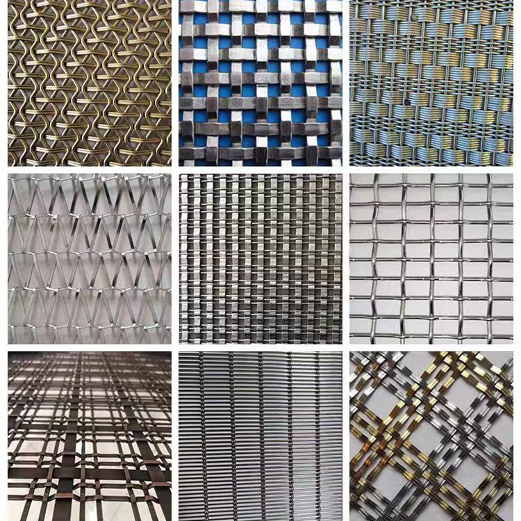 金属质感网帘 金属质感窗帘 铝编织网帘 垂帘网图片