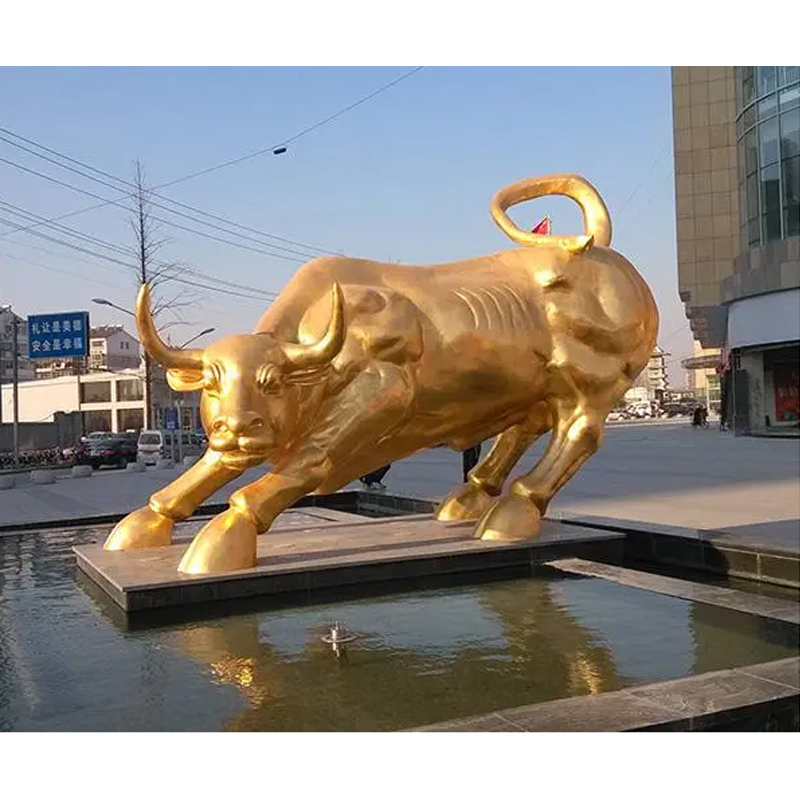 动物雕塑 铜塑牛定制 铜塑牛供应商图片