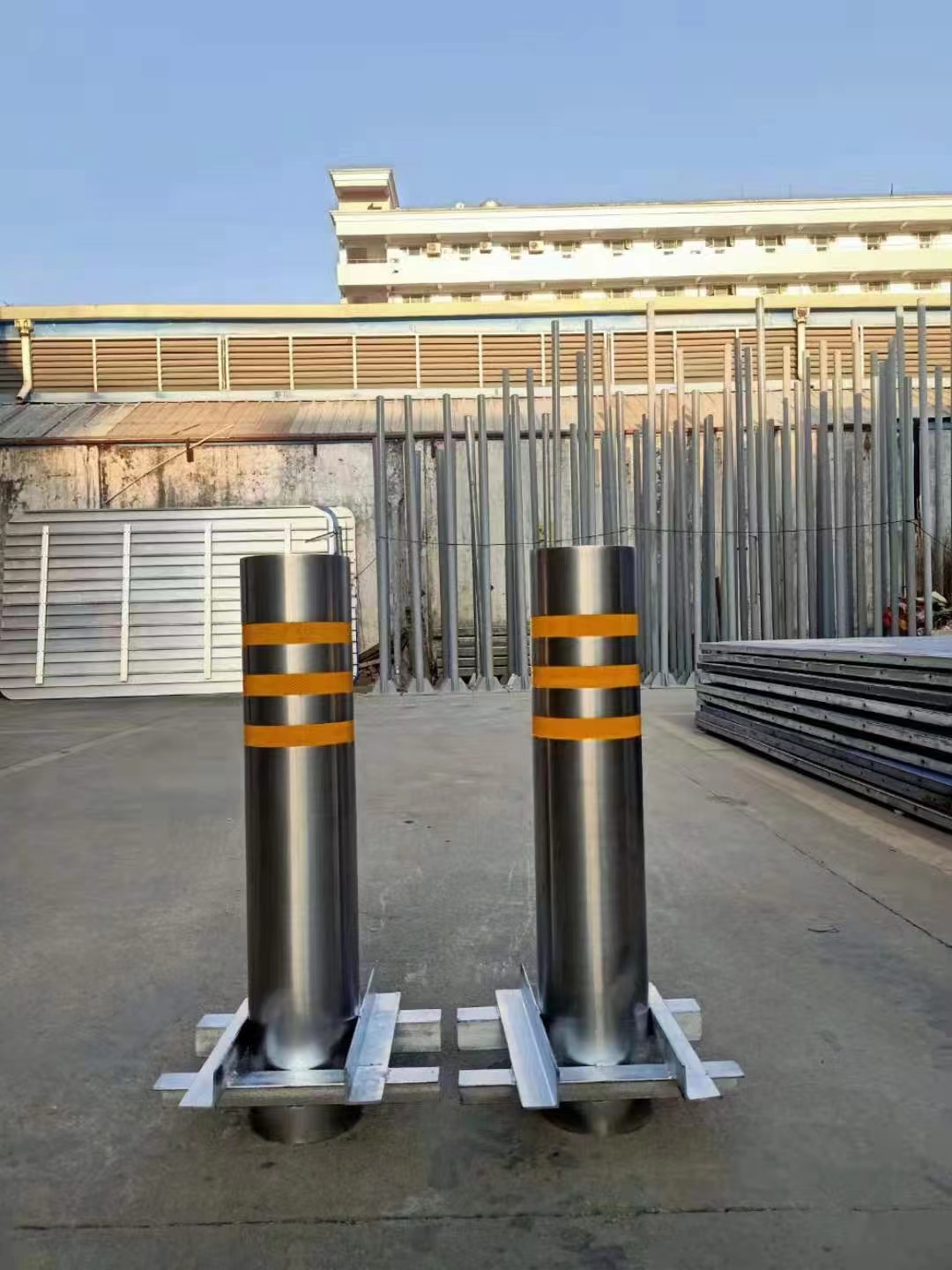 不锈钢固定桩 警示柱 防冲撞设施 不锈钢车阻柱 不锈钢车阻柱定制