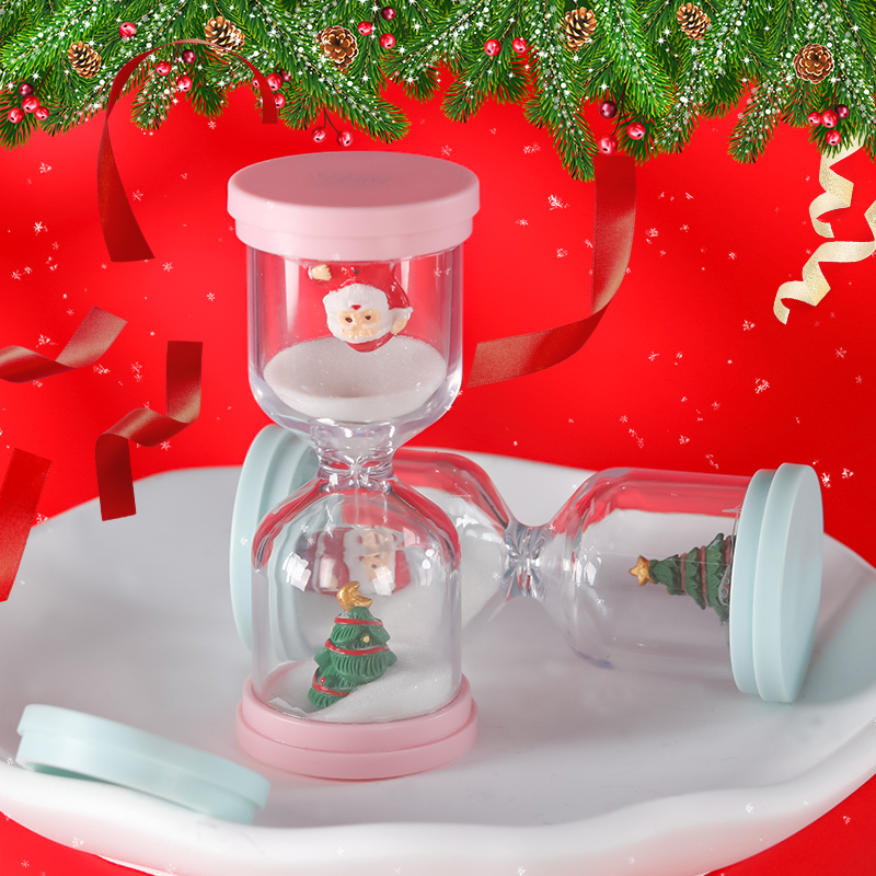 定制圣诞摆件沙漏计时器摆件节日礼物氛围装饰用品创意赠送小礼品 节日礼品沙漏图片